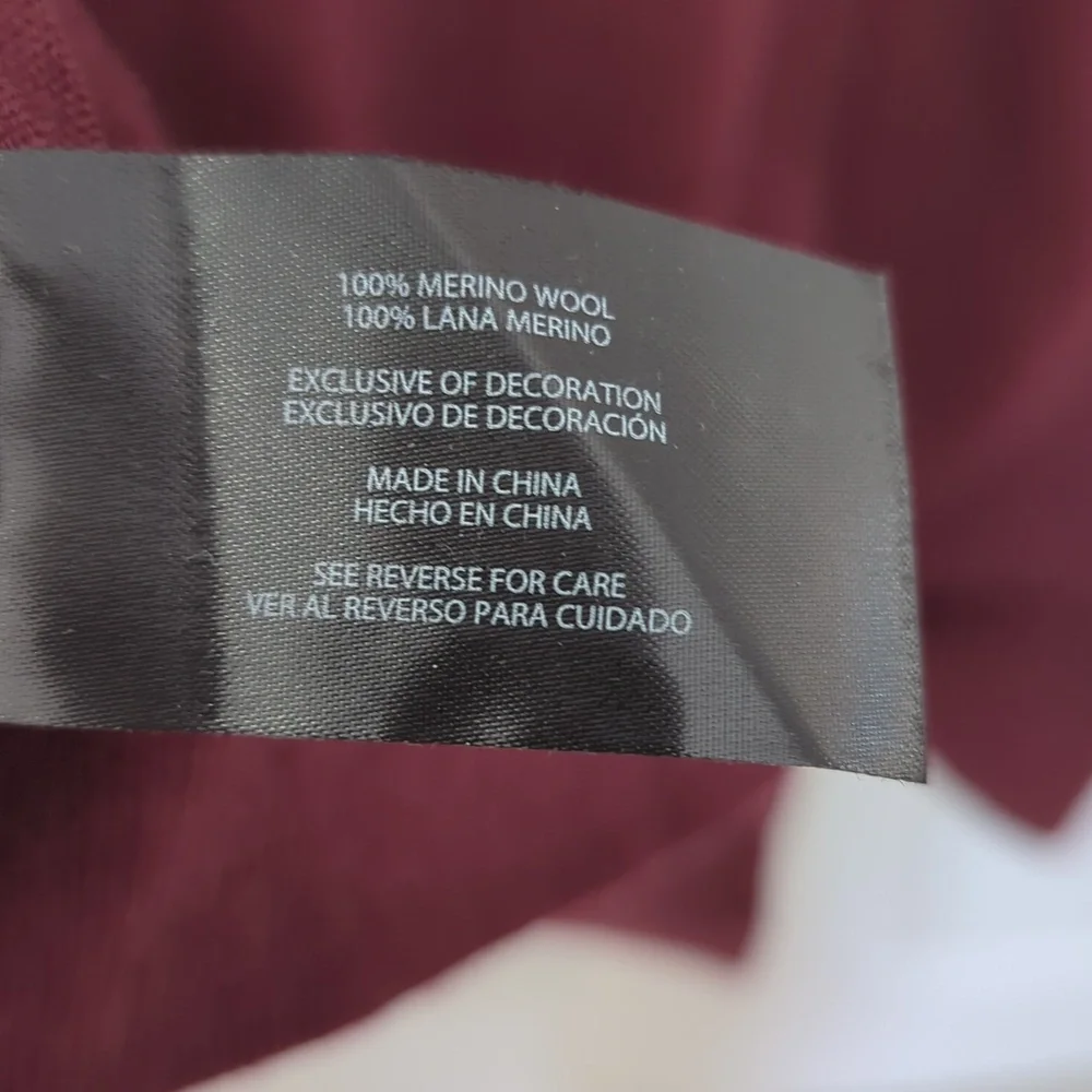Banana Republic Burgundy Merino Wool Sweater